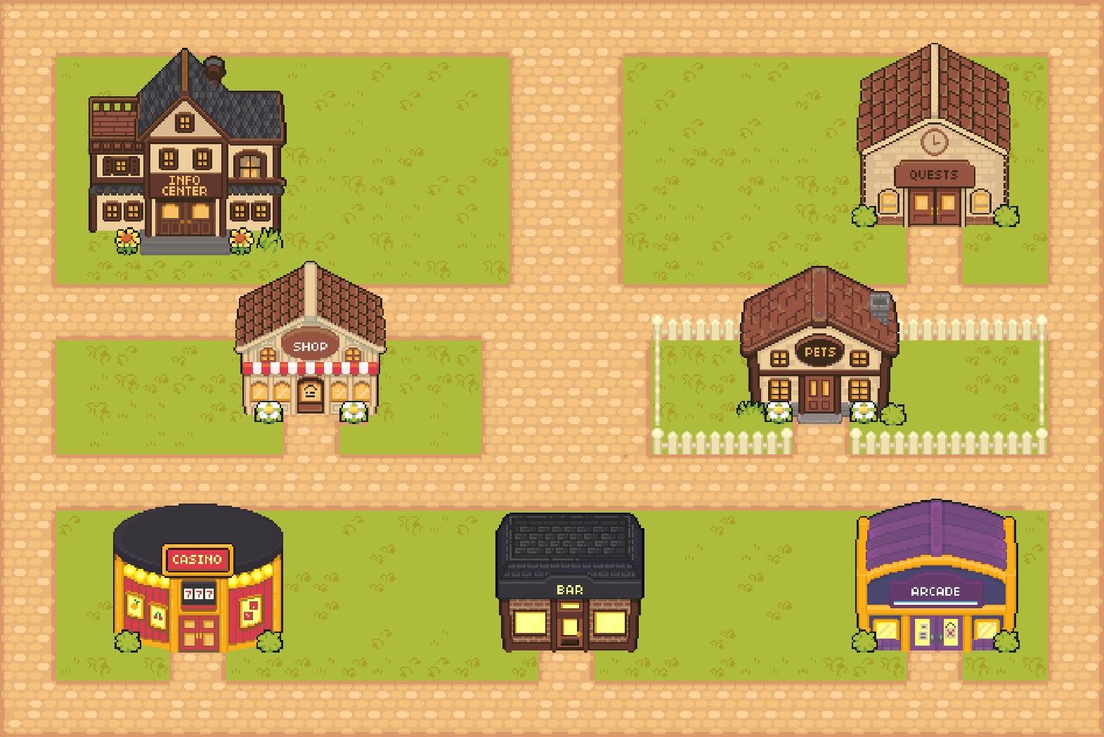 Pumpville Village Map